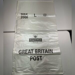 Royal Mail Great Britain Post Large Mail Bag MBX 2000 Canvas Sack w/ String